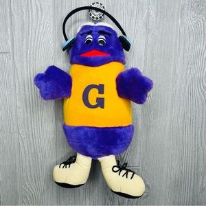 1984 vintage McDonald’s grimace plush stuffed animal toy with some wear
